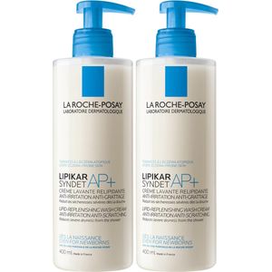 La Roche-Posay Lipikar Syndet AP+ reiniging - Douchemiddel - voor een gevoelige en droge huid - 2x400ml