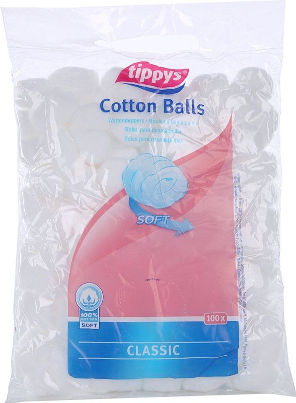 Tippys Wattenbollen Wit 100