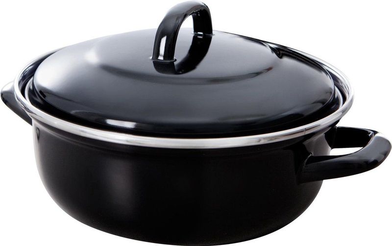 BK - Fortalit - Braadpan - Zwart - Geëmailleerd Staal