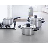 BK Karaat+ Pannenset 4 delig RVS