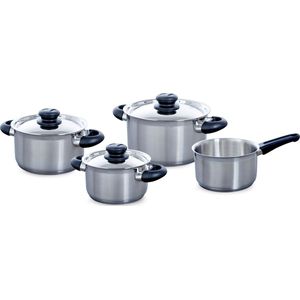 BK Karaat+ Pannenset 4 delig RVS