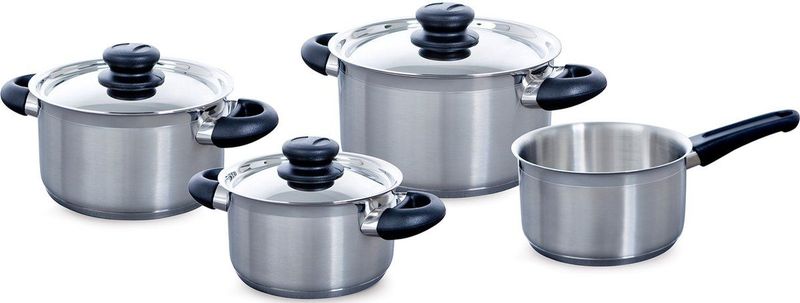 BK Karaat+ Pannenset 4 delig RVS