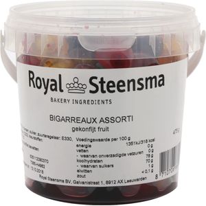 Royal Steensma Bigarreaux assortiment gekonfijt fruit 475 gram