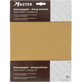 Master schuurpapier - droog schuren - korrelgrootte 60 - Kwarts - 28 x 23 cm (5) - 20.660.03