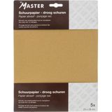 Master schuurpapier - droog schuren - korrelgrootte 100 - Kwarts - 28 x 23 cm (5) - 20.660.02