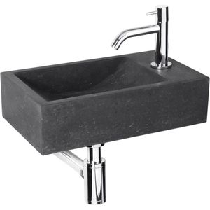Fonteinset Differnz Patra 40x23x11 cm Bluestone Zwart