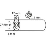 Copenhagen Pro - Aflakroller - Vilt - 10 cm - 10 Stuks