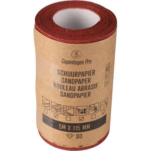 Copenhagen Pro schuurrol - droog - K80 - 11.5 cm x 5 m - 23.510.08