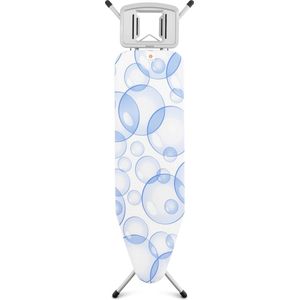 Brabantia Perfect Flow Strijkplank B - met Strijkijzerhouder - 124 x 38 cm - Bubbles