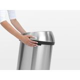 Brabantia - Touch Bin Prullenbak - 60 liter - Matt Steel - Soft-Touch Sluiting