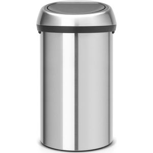 Brabantia - Touch Bin Prullenbak - 60 liter - Matt Steel - Soft-Touch Sluiting