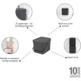 Brabantia - Sort & Go Prullenbak - Dark Grey - 6 Liter - Duurzaam Gecertificeerd