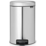 Brabantia - NewIcon - Pedaalemmer - Zilver - Metaal - 12 L