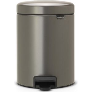 Brabantia - NewIcon - Pedaalemmer - Platinum - Metaal - 5L