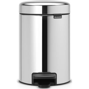 Brabantia - NewIcon - Pedaalemmer - Brilliant Steel - 3L - Metaal