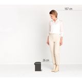 Brabantia 113246, 3 l, Rund, Platin, Kunststoff, Terrasse, 16,8 cm
