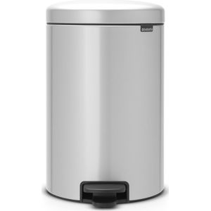 Brabantia - NewIcon Prullenbak - Metallic Grey - 20 Liter