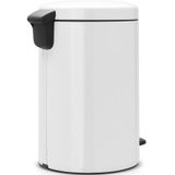 Brabantia - NewIcon - Prullenbak - Wit - 20 Liter - Metalen Binnenemmer