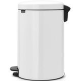 Brabantia - NewIcon - Prullenbak - Wit - 20 Liter - Metalen Binnenemmer
