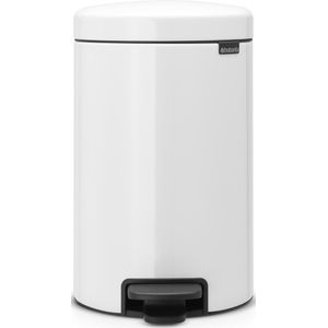Brabantia - NewIcon - Prullenbak - Wit - 20 Liter - Metalen Binnenemmer