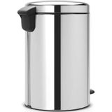 Brabantia NewIcon Prullenbak - 20 liter - Brilliant Steel - Vuurvast en Geurdicht