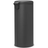 Brabantia - NewIcon - Prullenbak - Mineral Infinite Grey - 30 liter