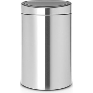 Brabantia Touch Bin - Prullenbak - Matt Steel - 40 Liter - Fingerprint Proof