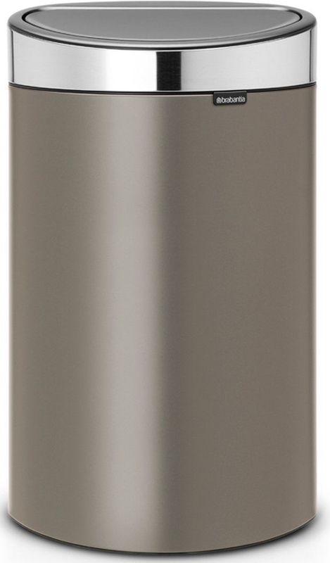 Brabantia - Touch Bin - Prullenbak - Platinum/Matt Steel - 40 liter