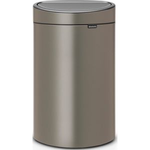 Brabantia Touch Bin Prullenbak - 40 liter - Platinum