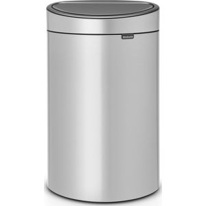 Brabantia - Touch Bin - Afvalemmer - Metallic Grey - Kunststof Binnenemmer