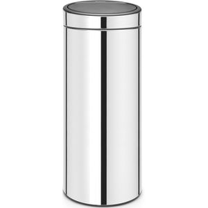 Brabantia Touch Bin Prullenbak - 30 liter - Brilliant Steel