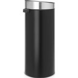 Brabantia - Touch Bin - Prullenbak - Matt Black - 30 liter - Fingerprint Proof Deksel