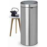 Brabantia - Touch Bin - Prullenbak - 30 liter - Matt Steel Fingerprint Proof
