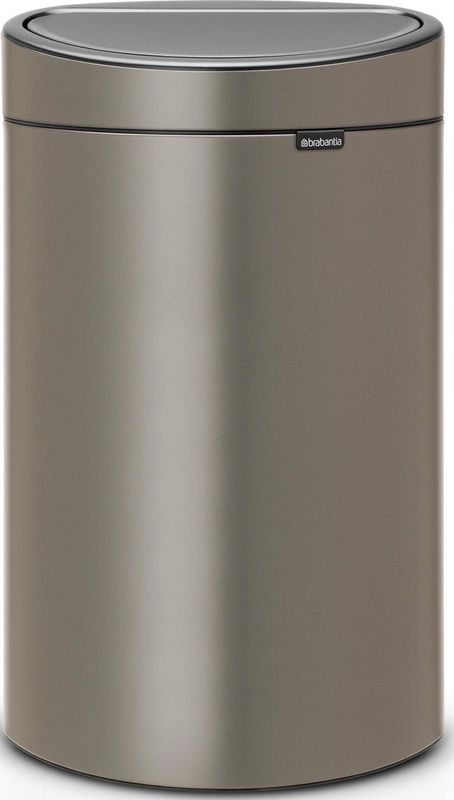 Brabantia Touch Bin Prullenbak - 10+23 Liter - Afvalscheiding - Platinum