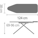 Brabantia B strijkplank (124x38 cm)