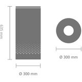 Brabantia 120008, 35 l, Rund, Schwarz, Beige, 300 mm, 300 mm