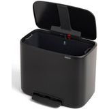 Brabantia Bo Prullenbak - Pedaalemmer - Matt Black - 36 Liter