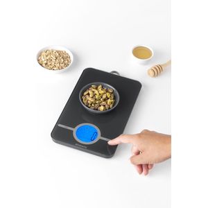 Brabantia Tasty+ Keukenweegschaal Digitaal - op Batterijen - Dark Grey