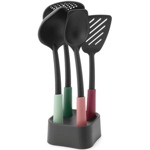 Brabantia Tasty+ Keukengerei Set met Houder - 4-delig - Mixed Colours