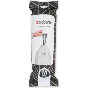 Brabantia PerfectFit Afvalzak met trekbandsluiting - 60 l - Code M - 10 stuks