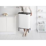 Brabantia - Bo Touch Bin Hi - Prullenbak - Wit - 60 Liter