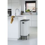 Brabantia - Bo Touch Bin Hi - Prullenbak - Wit - 60 Liter