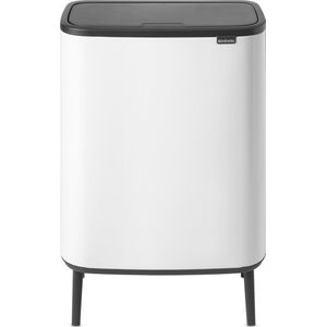 Brabantia - Bo Touch Bin Hi - Prullenbak - Wit - 60 Liter