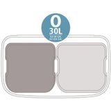 Brabantia - Bo Touch Bin Hi - Prullenbak - Matt Black - 2 x 30 liter