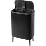 Brabantia - Bo Touch Bin Hi - Prullenbak - Matt Black - 2 x 30 liter