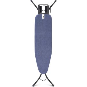 Brabantia Strijkplank A - met Strijkijzerhouder - 110 x 30 cm - Denim Blue