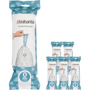 Brabantia PerfectFit Vuilniszakken - 30 l - Code O - 6 rollen x 20 stuks