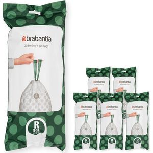 Brabantia PerfectFit Vuilniszakken 36 l Code R 6 rollen x 20 stuks