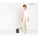 Brabantia - NewIcon - Prullenbak - Soft Beige - 3 Liter - Kunststof Binnenemmer