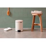 Brabantia - NewIcon - Prullenbak - Soft Beige - 3 Liter - Kunststof Binnenemmer